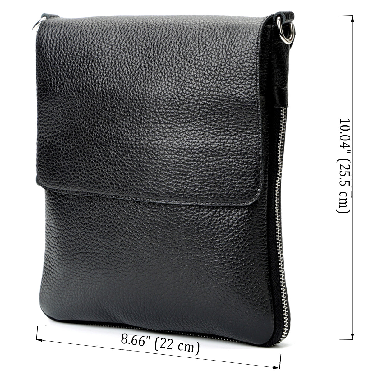 Genuine Leather Handbag SHVIGEL 11016 Black, Made in Ukraine, Premium Quality