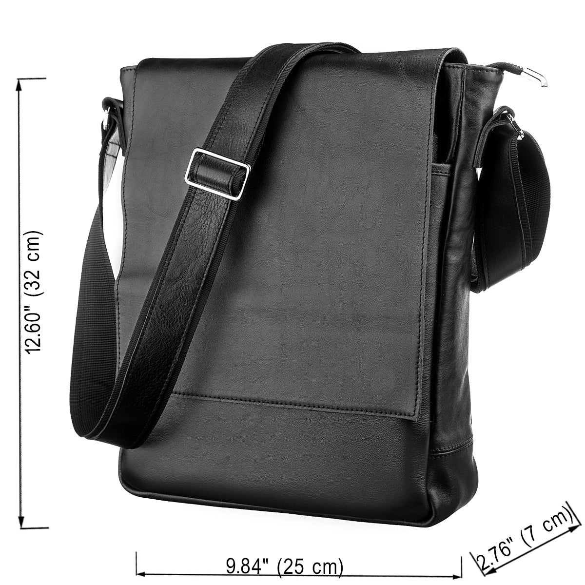 Leather Handbag SHVIGEL 11079 Black Made in Ukraine | Genuine Leather Quality