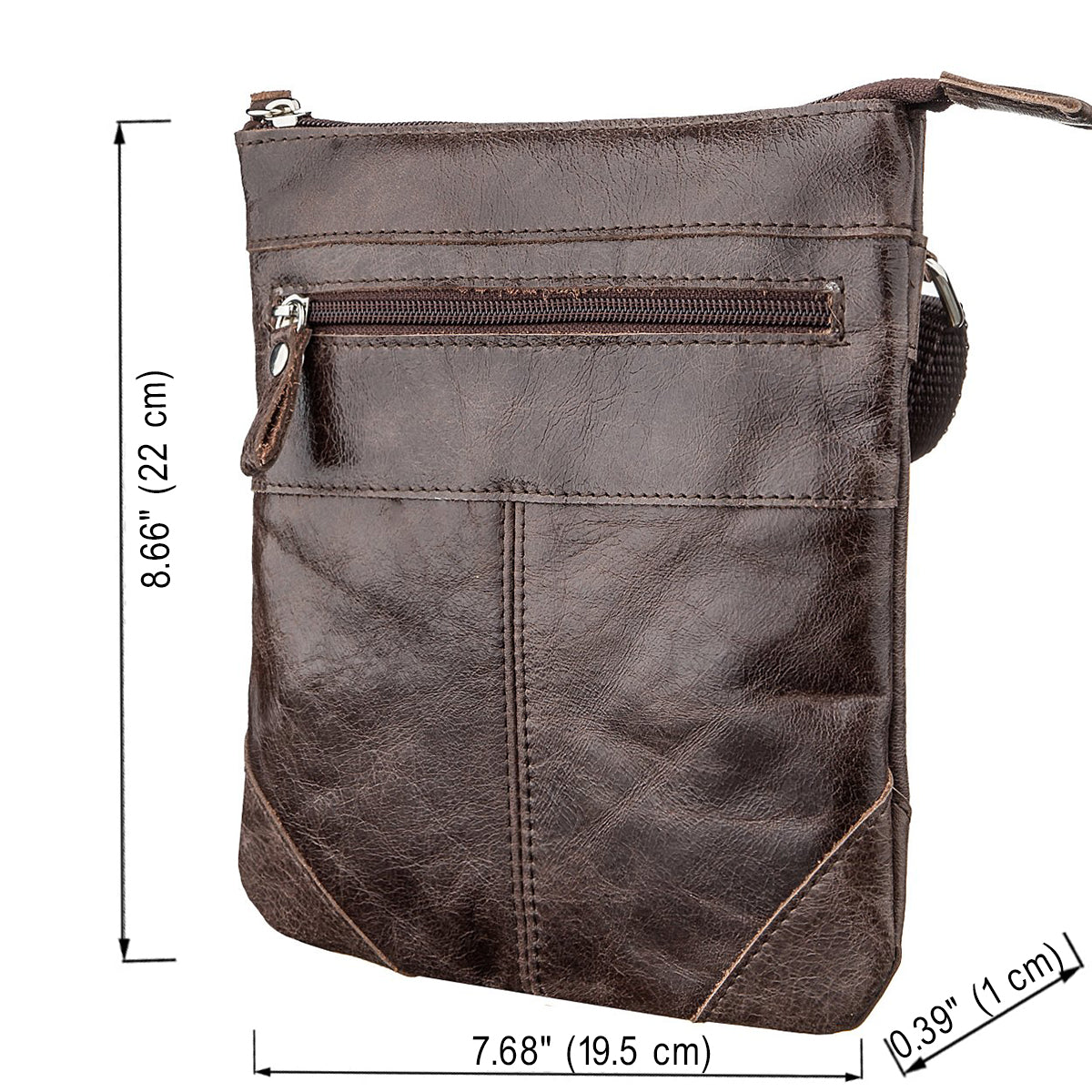 Leather Bag SHVIGEL 11136 Made in Ukraine Brown Genuine Leather Fashion Accessory