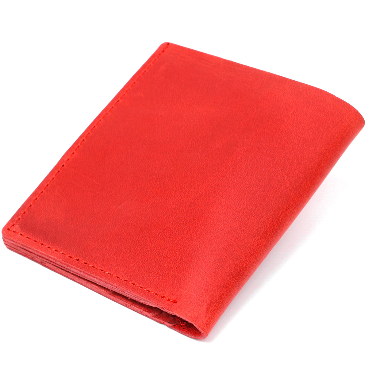 Modern Women's Wallet SHVIGEL 16497 Red Genuine Leather Handmade from Ukraine