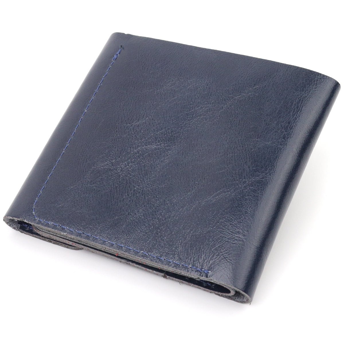 Comfortable SHVIGEL Wallet 16622 Genuine Leather Blue - Made in Ukraine