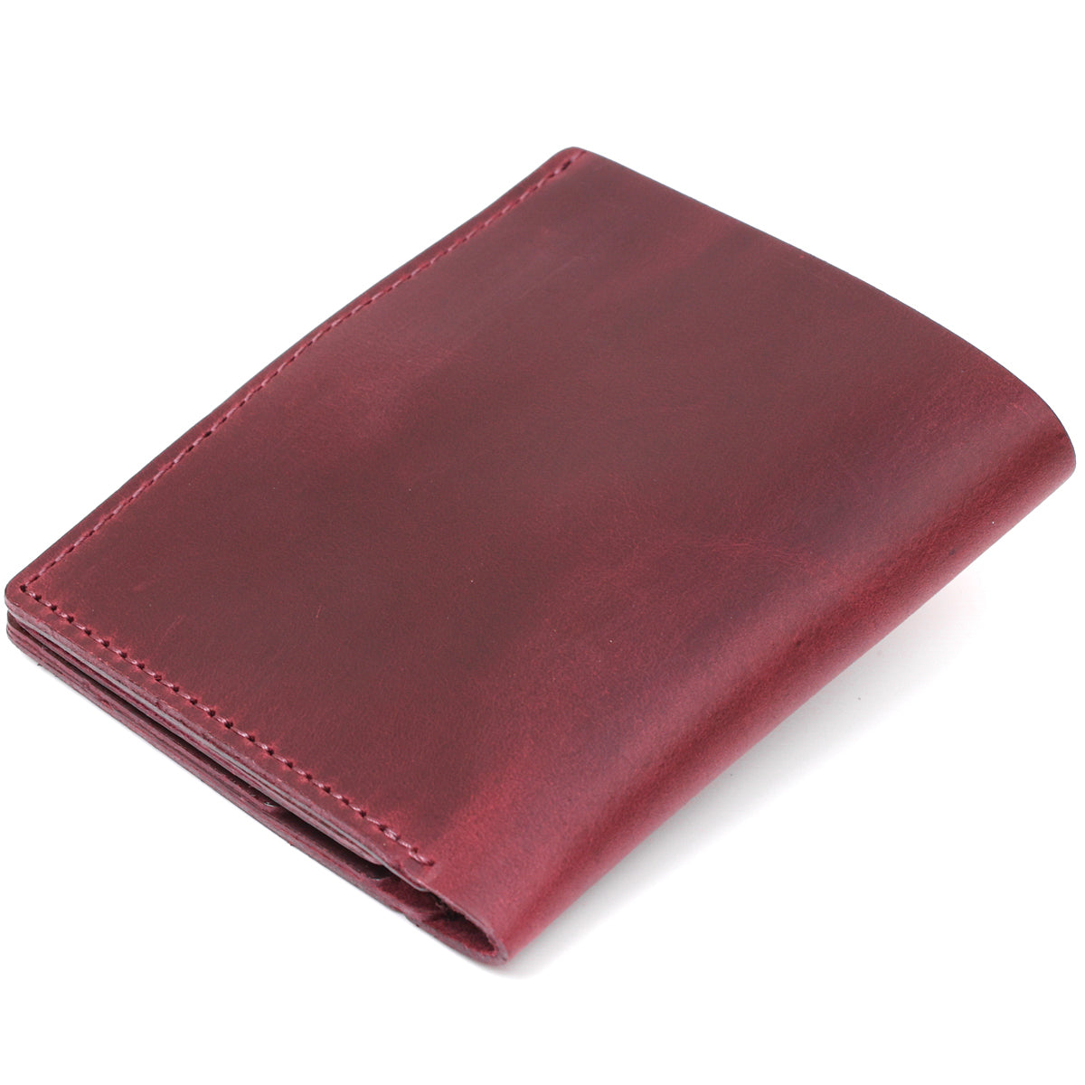 Matte Leather Women's Wallet SHVIGEL 16478 Cherry Red Natural Leather