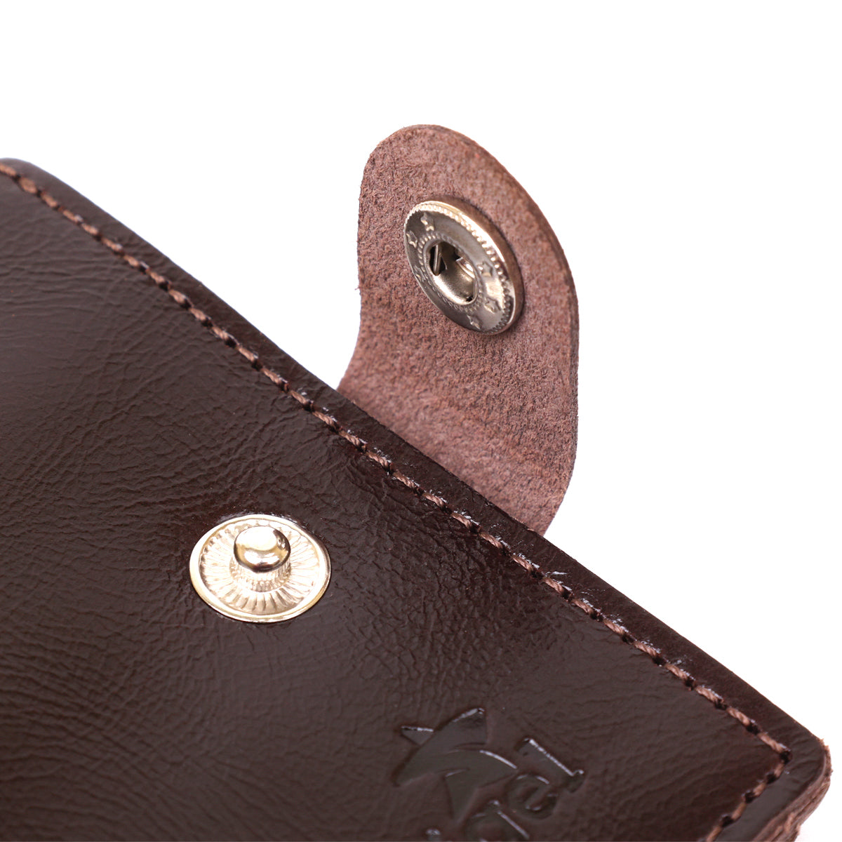 Leather Men's Wallet SHVIGEL 16443 Brown Natural Leather Handmade from Ukraine