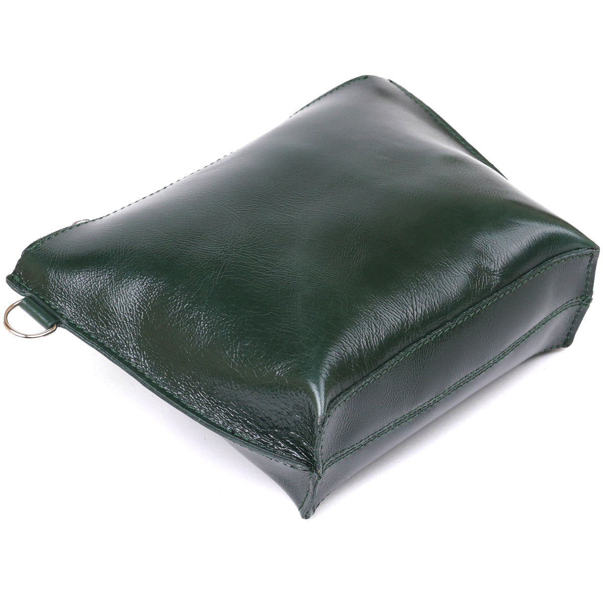 Practical Women's Leather Cosmetic Bag SHVIGEL 16411 Green Genuine Leather