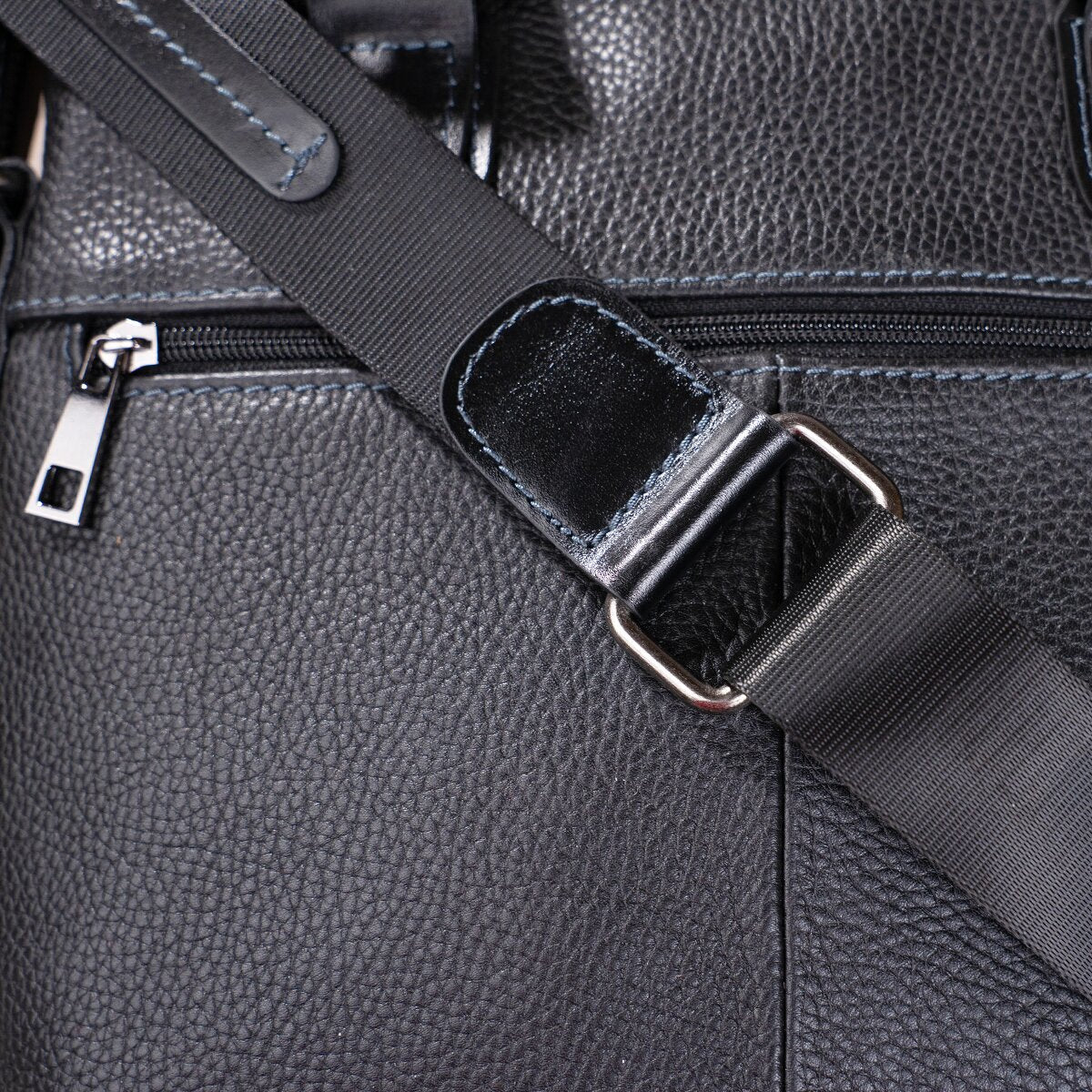 Leather Men's Bag SHVIGEL 11114 Black Natural Leather Stylish Design