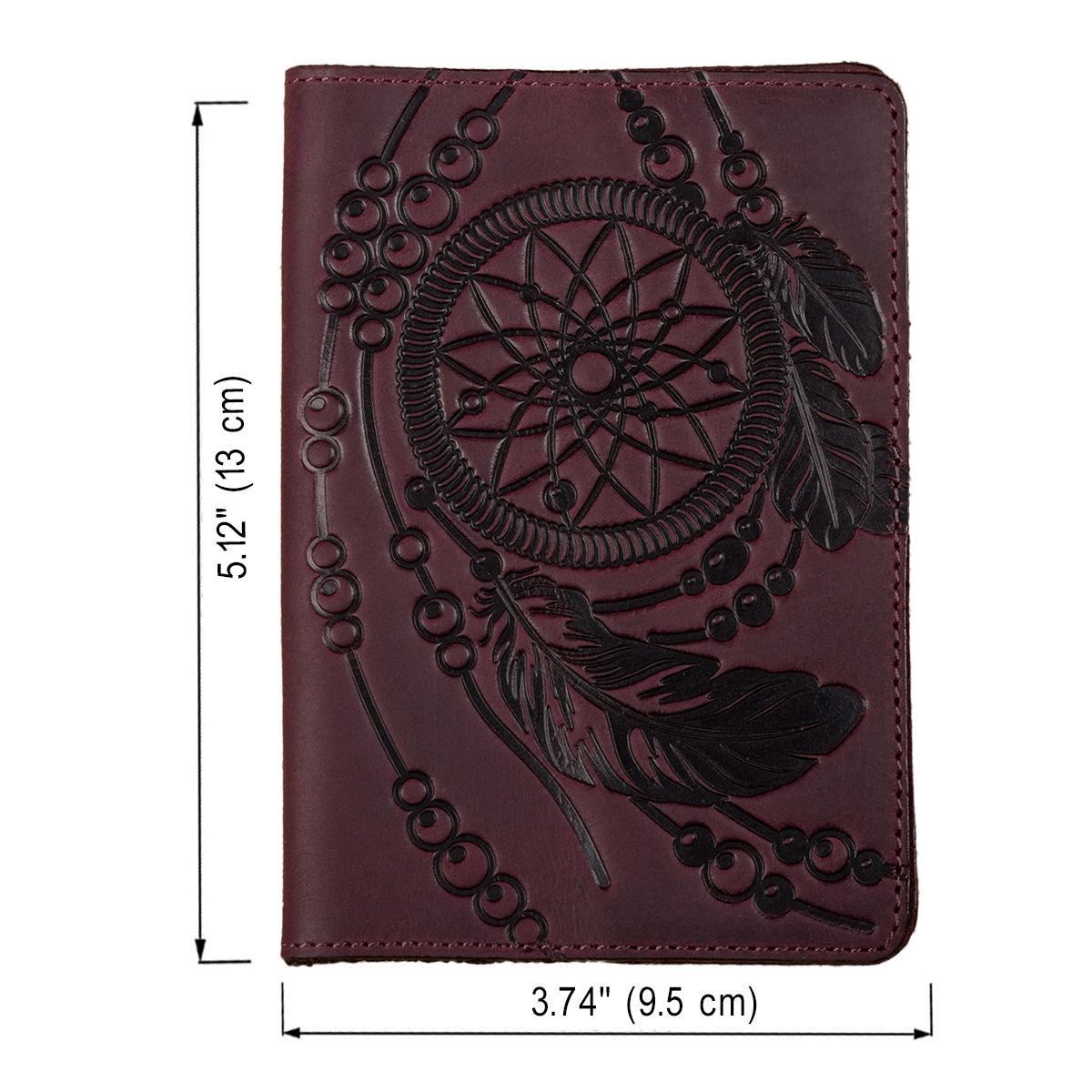 Passport Cover SHVIGEL 13835 Burgundy Genuine Leather Made in Ukraine