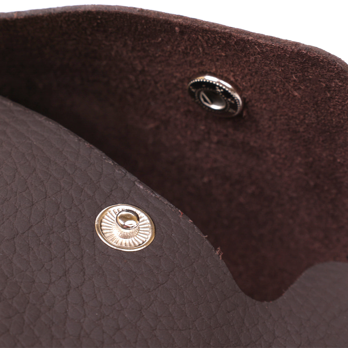 Leather Matte Travel Cosmetic Bag SHVIGEL 16418 Brown Natural Leather Design
