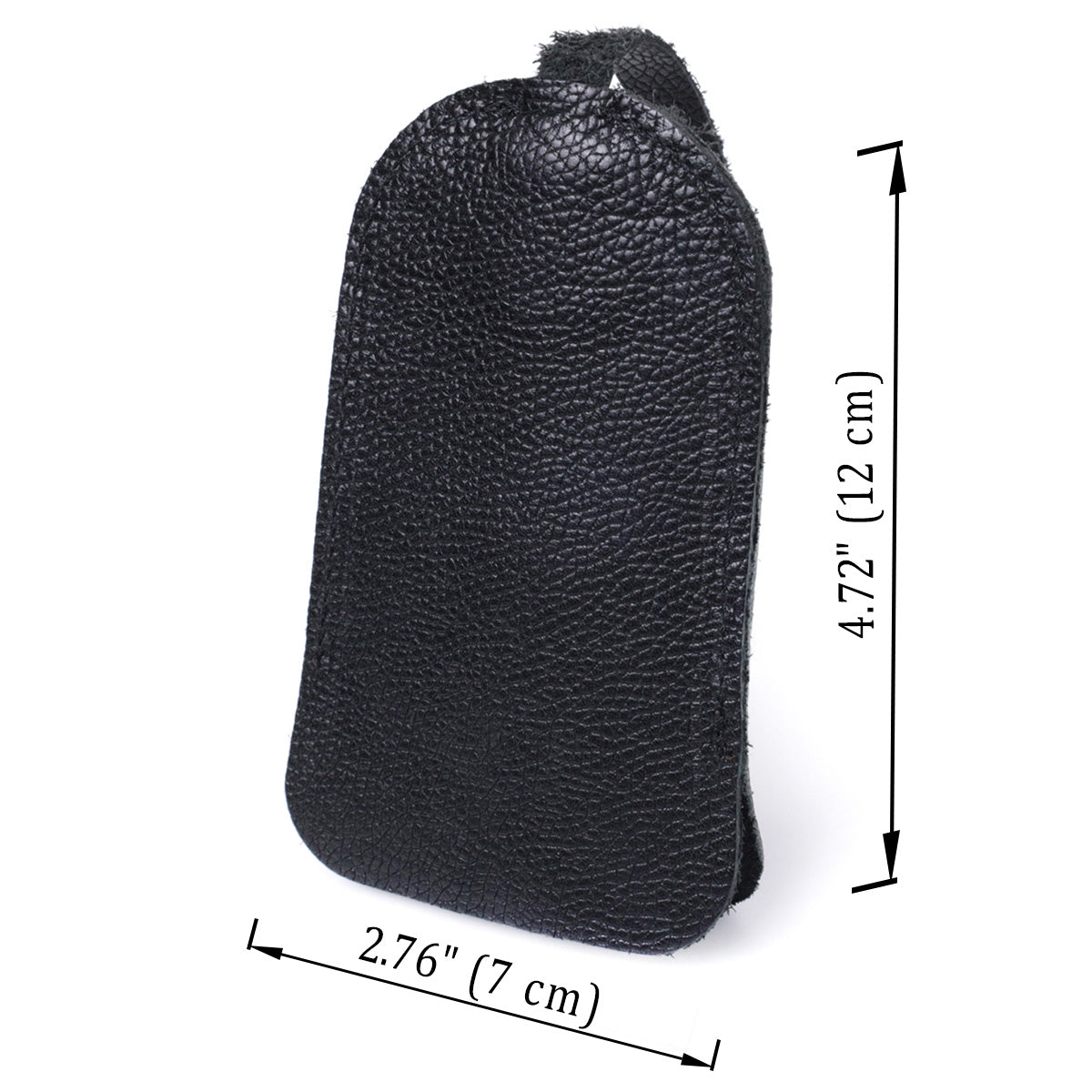 Leather Key Holder SHVIGEL 15313 Black Genuine Leather for Keys Made in Ukraine