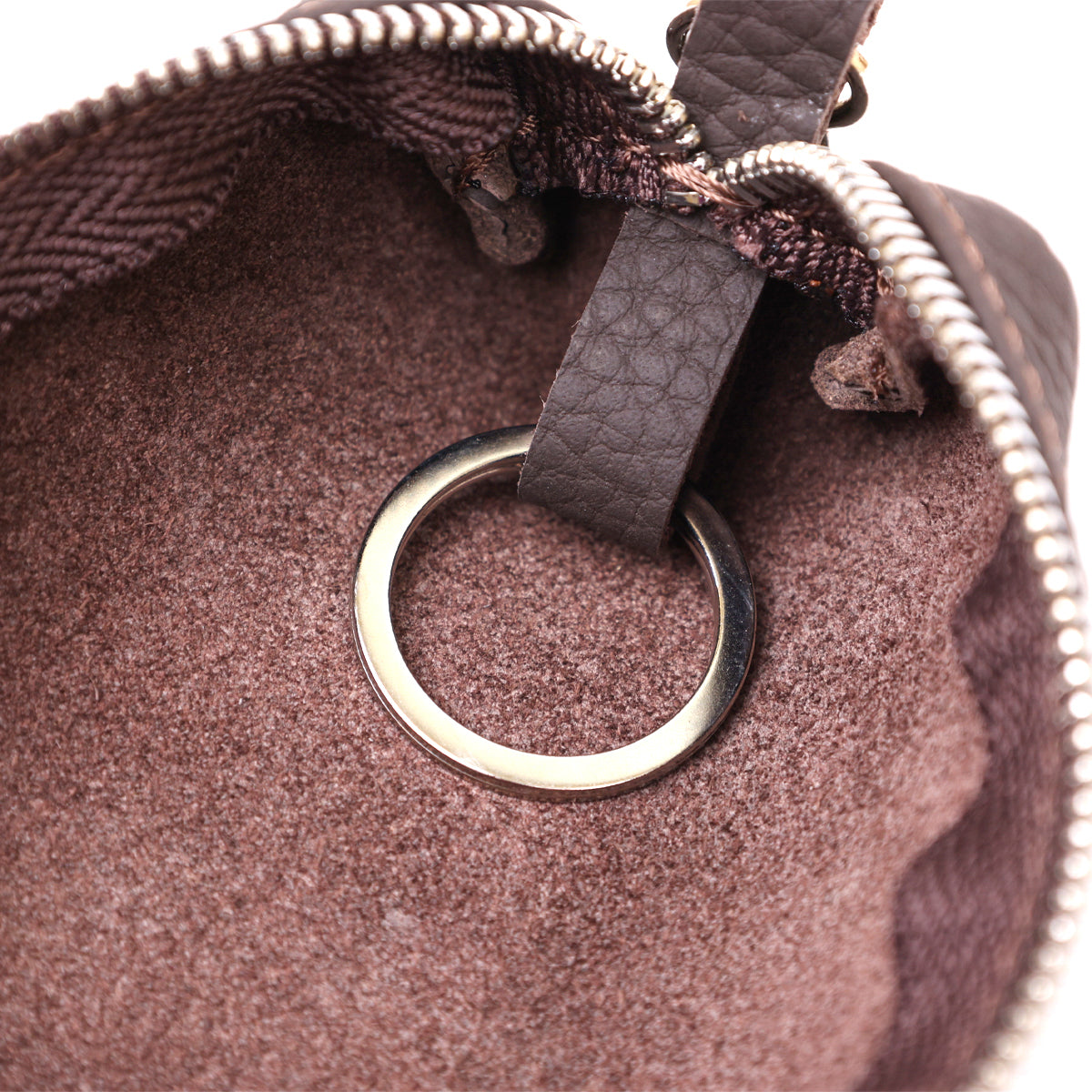 Matte Leather Key Holder SHVIGEL 16545 Brown - Natural Leather, Ideal for Keys