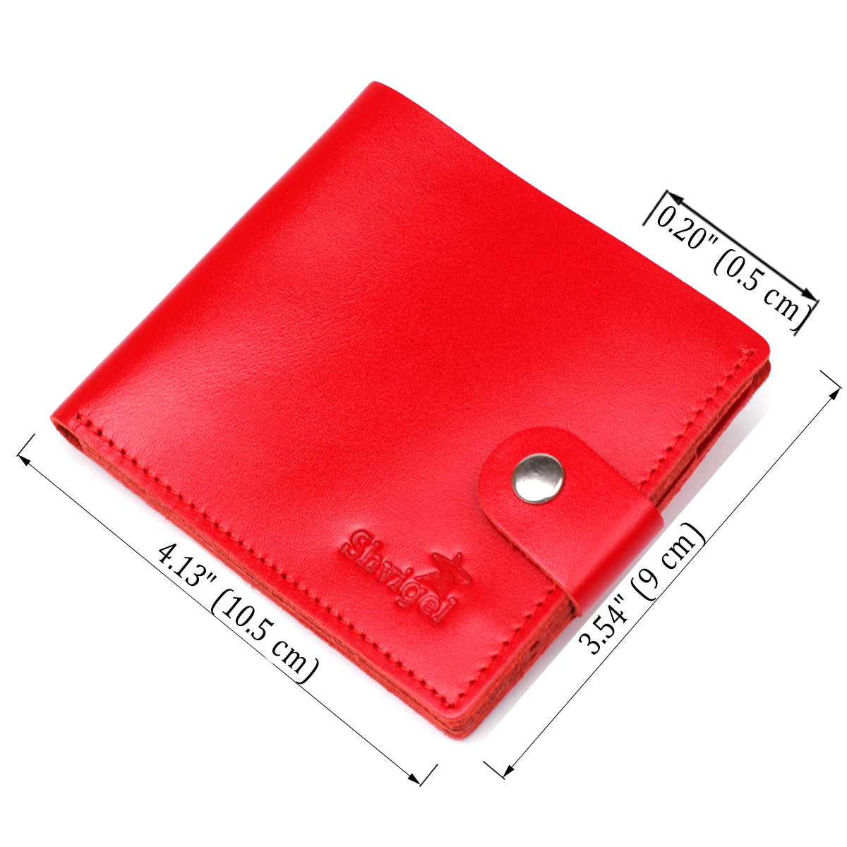 Leather Women's Wallet SHVIGEL 16215 Red | Made in Ukraine, Genuine Leather