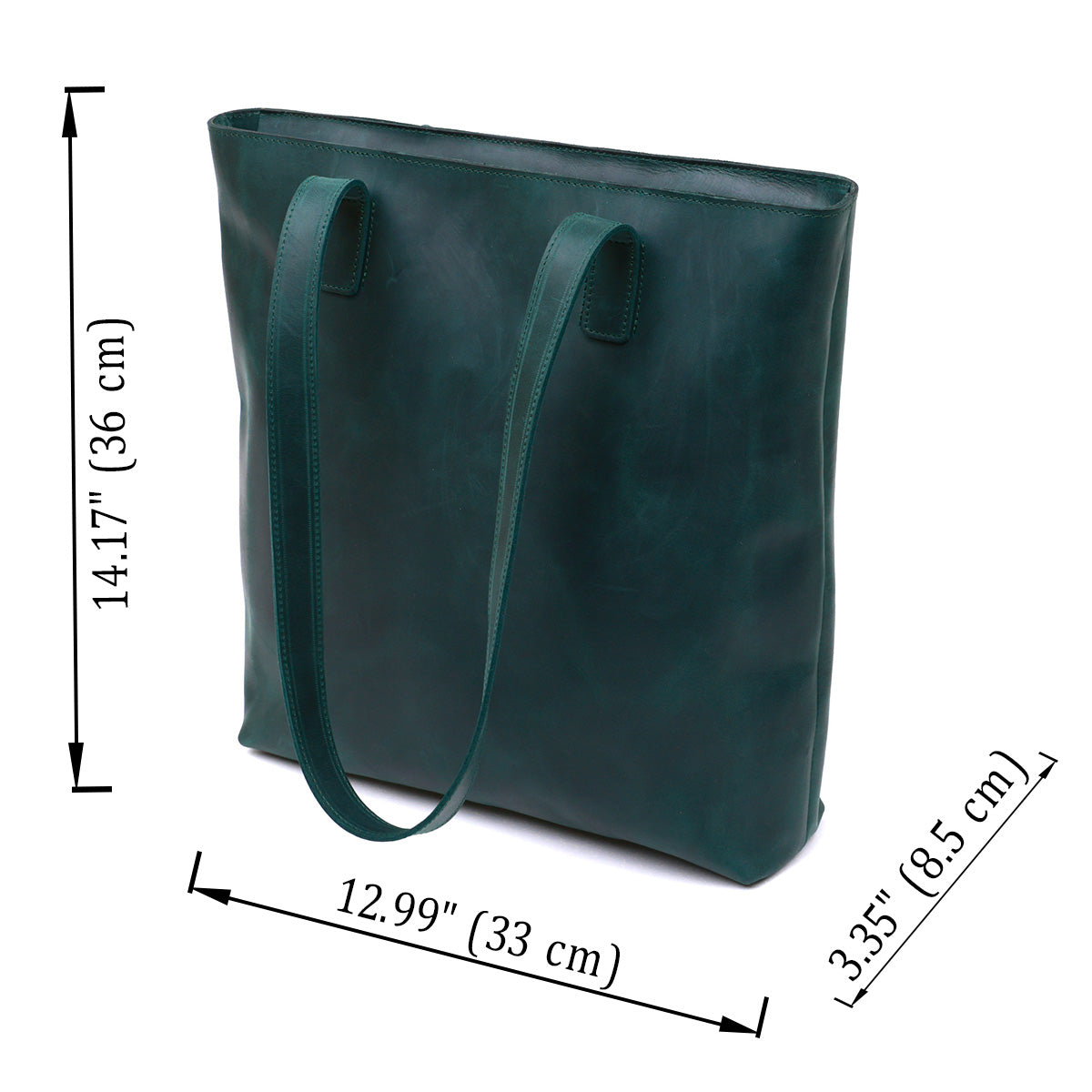 Vintage Women's Leather Bag SHVIGEL 16351 Green Natural Leather Ukraine