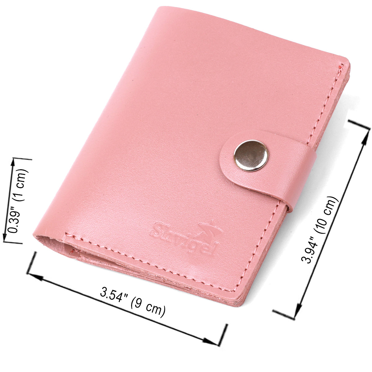 Compact Women's Wallet SHVIGEL 16488 Genuine Leather Pink with Stylish Design