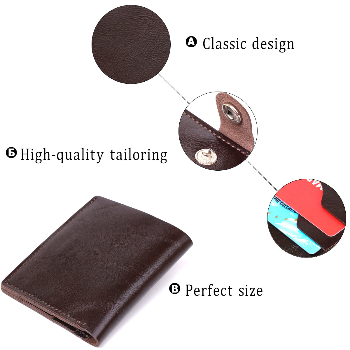 Classic Men's Wallet SHVIGEL 16506 Brown Genuine Leather from Ukraine