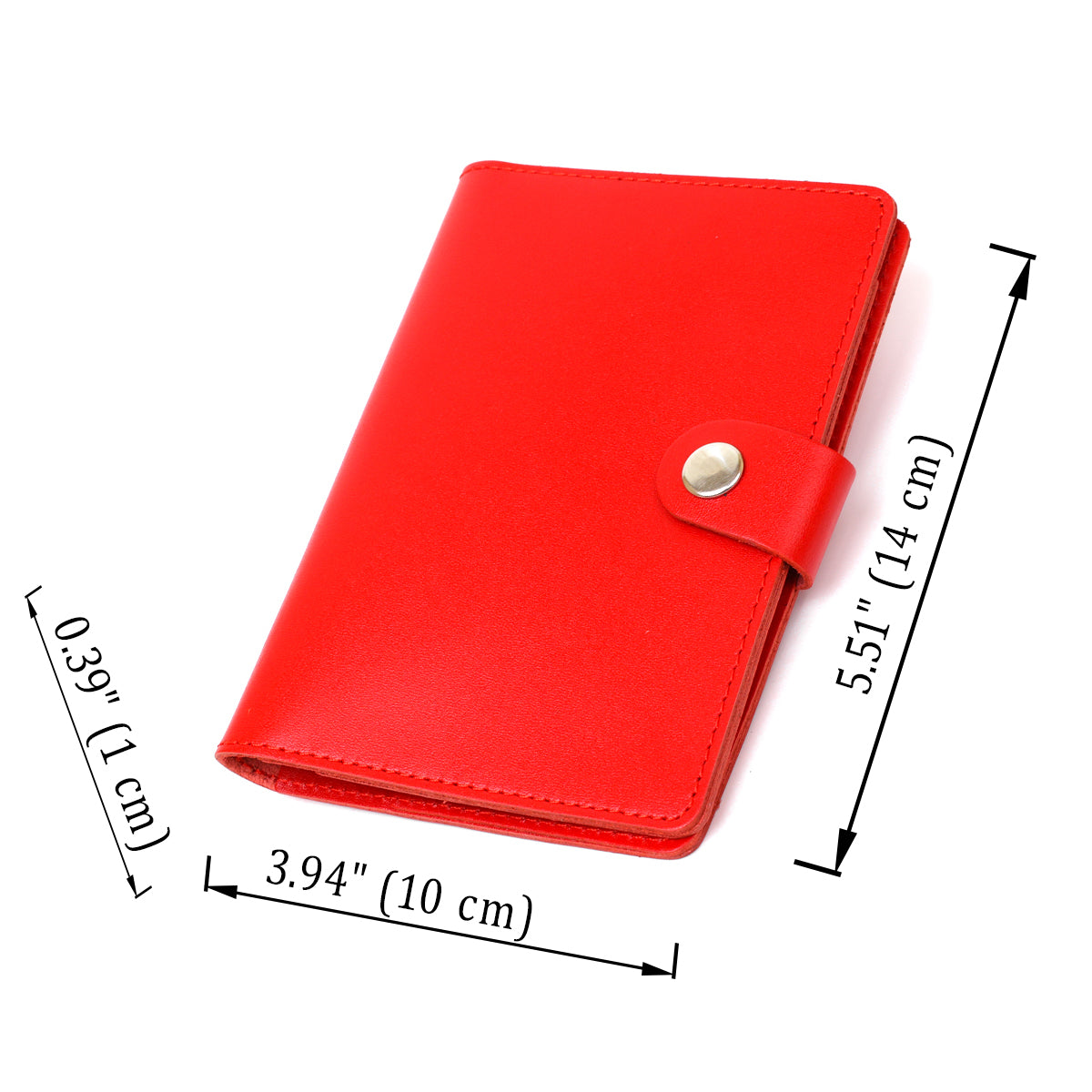 Practical Leather Travel Case SHVIGEL 16524 Red Made in Ukraine Genuine Leather
