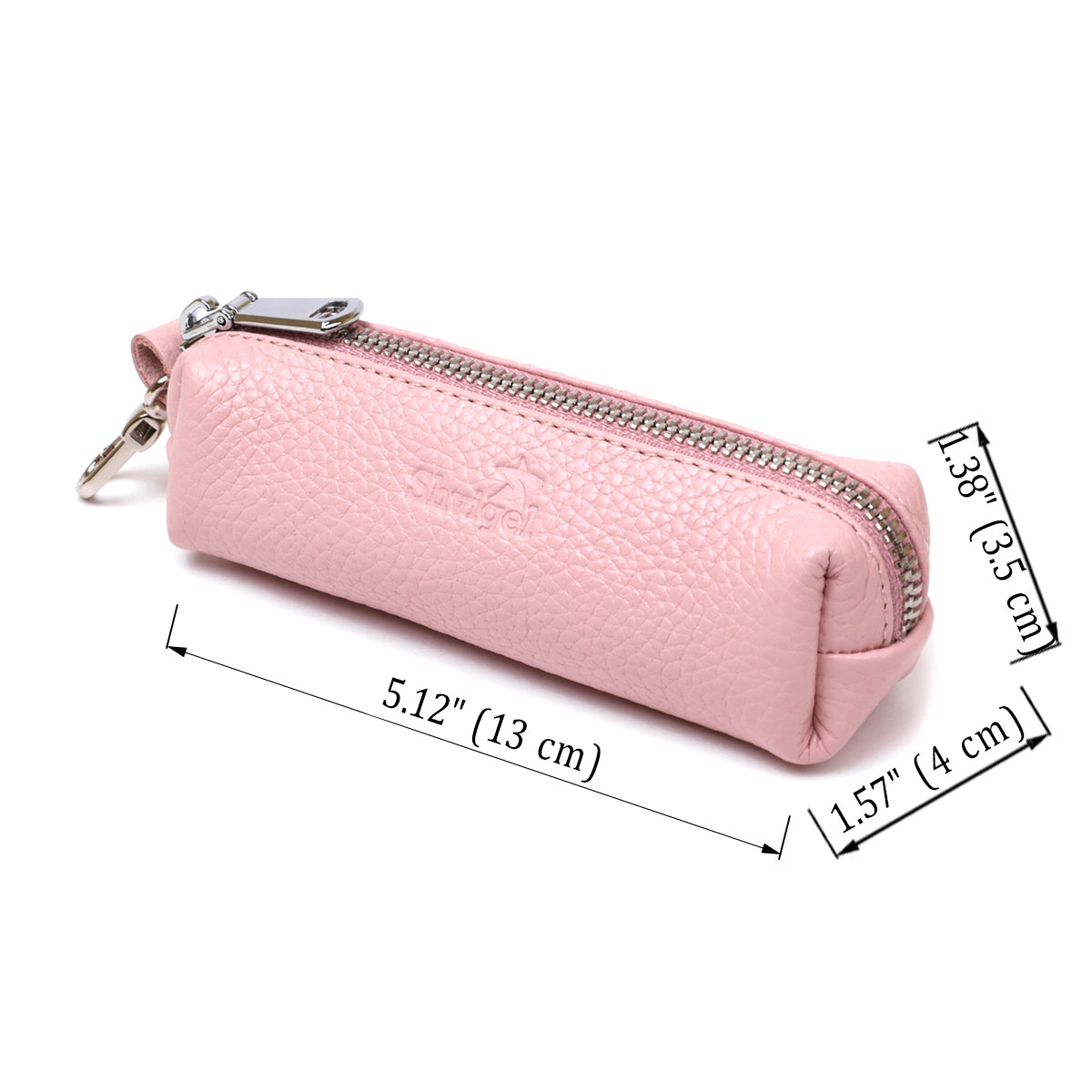 Stylish Women's Key Holder SHVIGEL 16538 Pink Genuine Leather for Keys