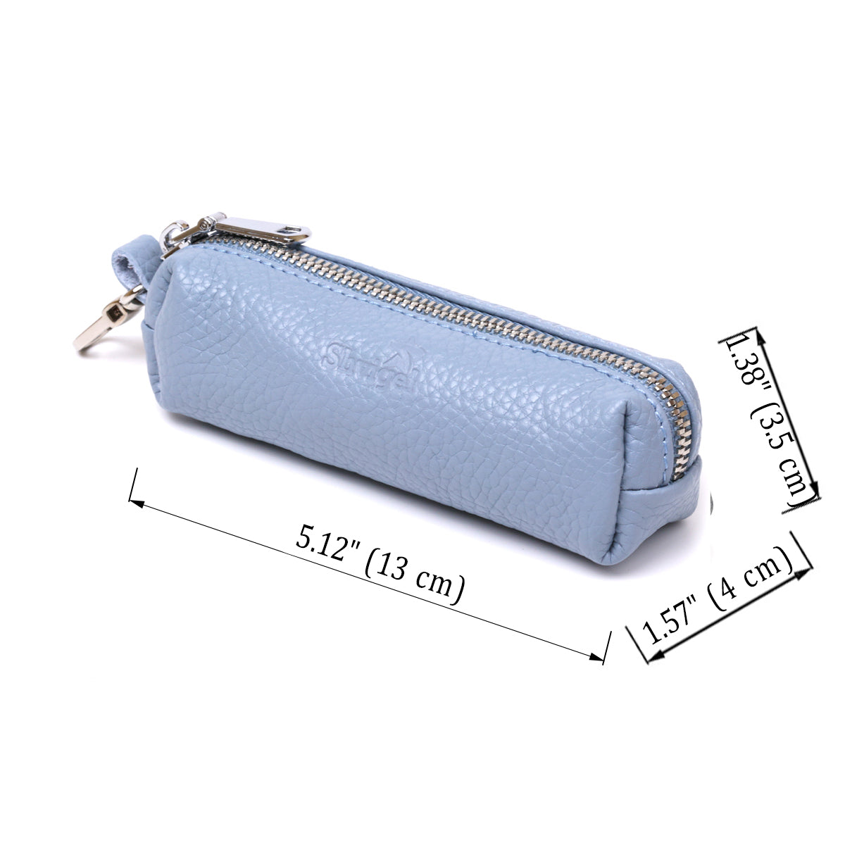 High-Quality Leather Key Holder SHVIGEL 16542 Blue, Natural Leather, Made in Ukraine
