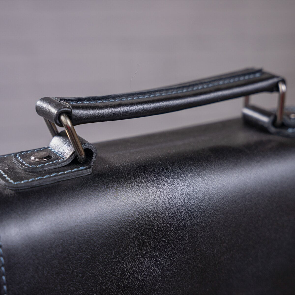 Men's Leather Bag SHVIGEL 11118 Black Genuine Leather Natural Materials