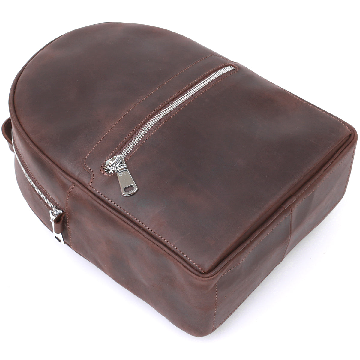 Vintage Women's Backpack SHVIGEL 16314 Brown Natural Leather Design