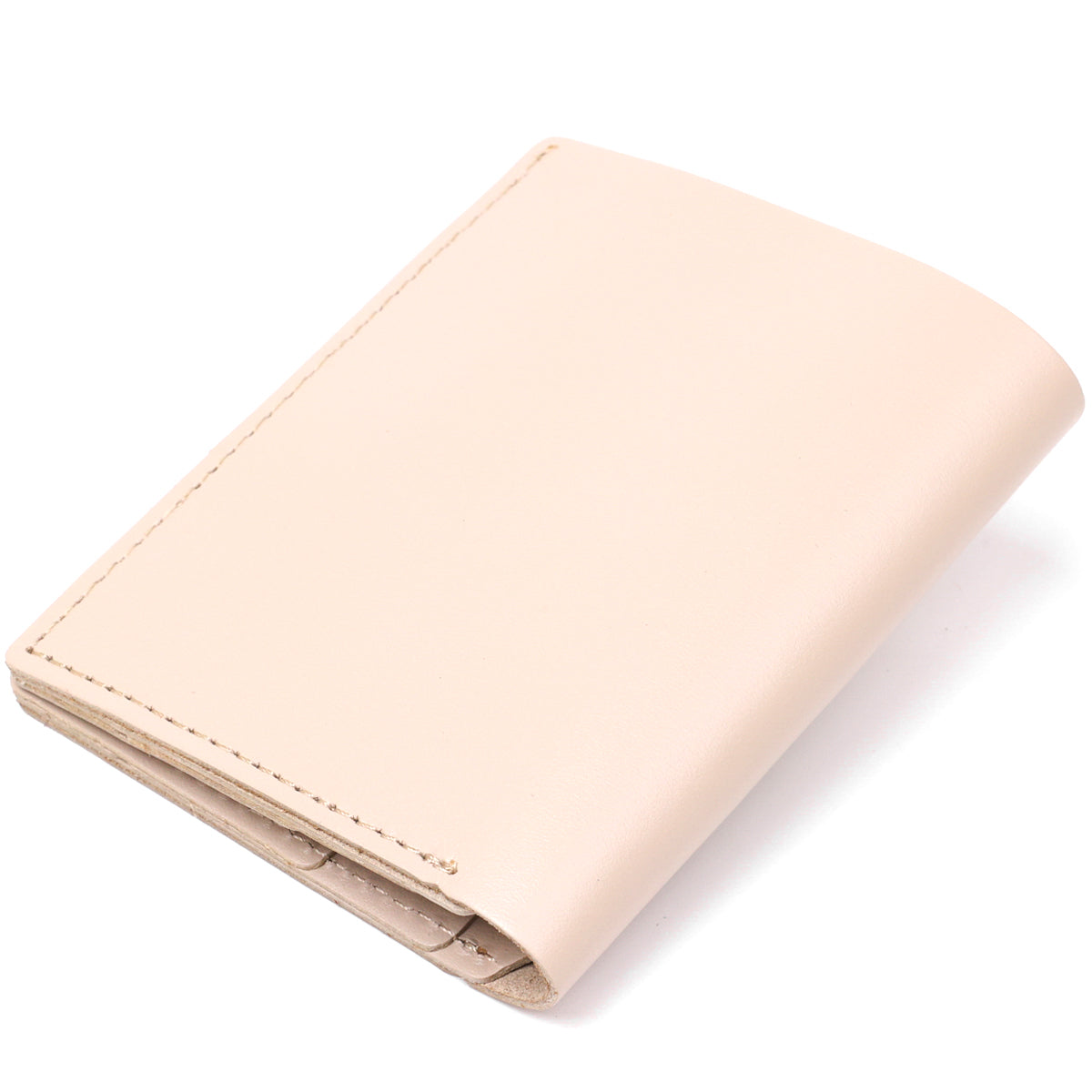 Classic Leather Wallet SHVIGEL 16510 Beige Made in Ukraine, Natural Leather Quality