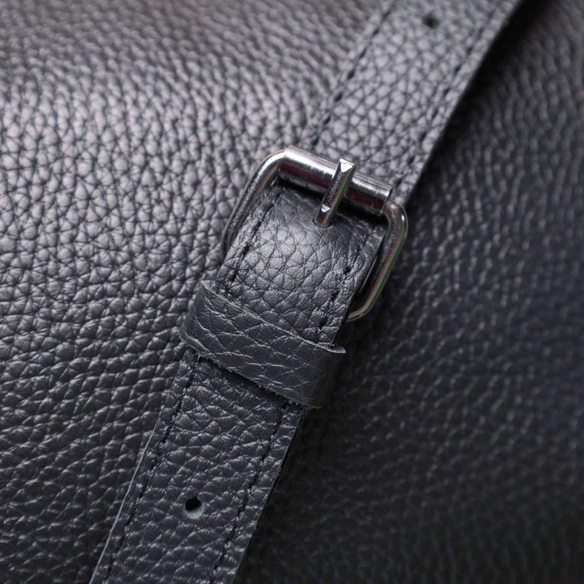 Classic Crossbody Bag Made of Grain Leather by SHVIGEL 22842 - Black Color, Premium Quality