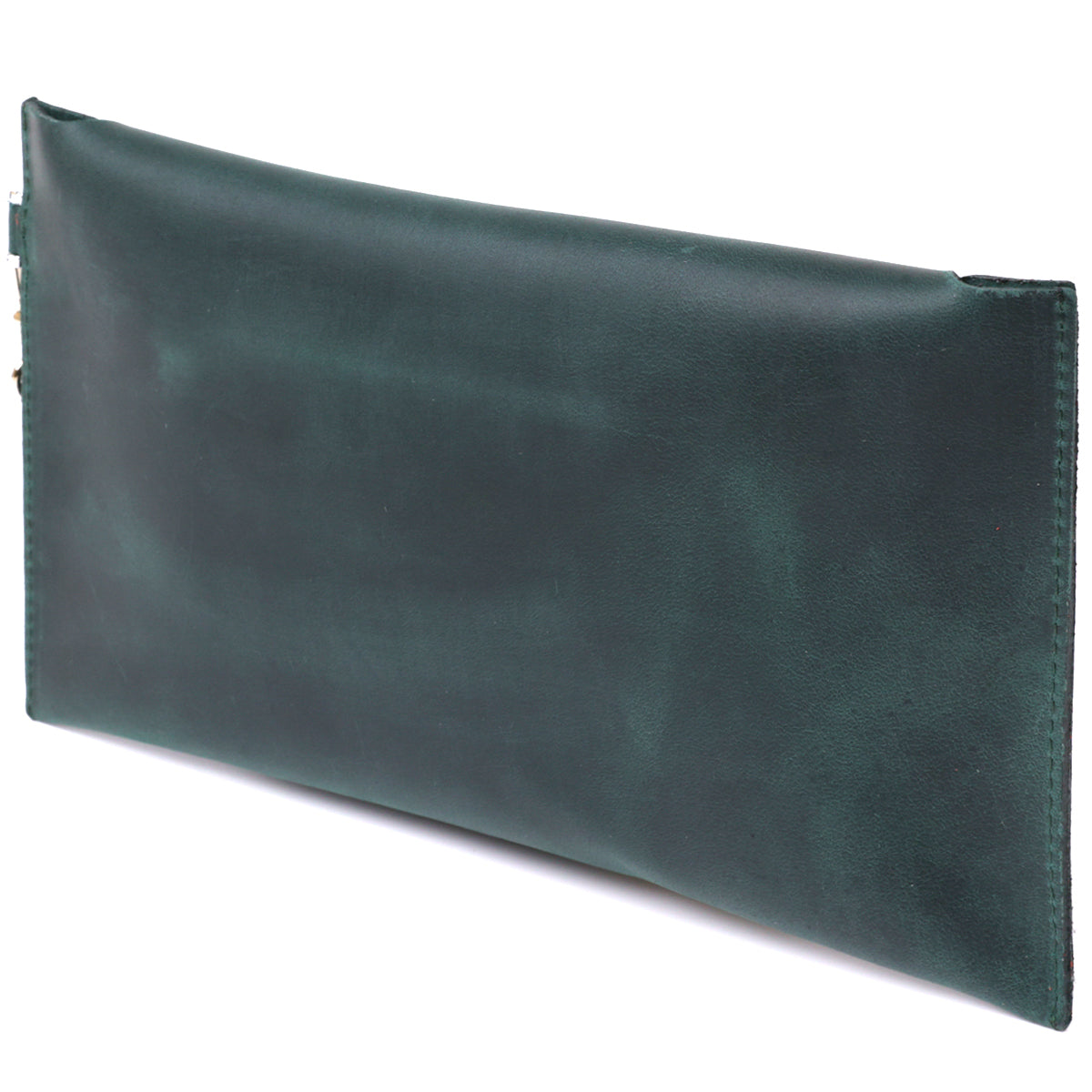 Vintage Matte Women's Travel Cosmetic Bag SHVIGEL 16430 Green Made of Genuine Leather