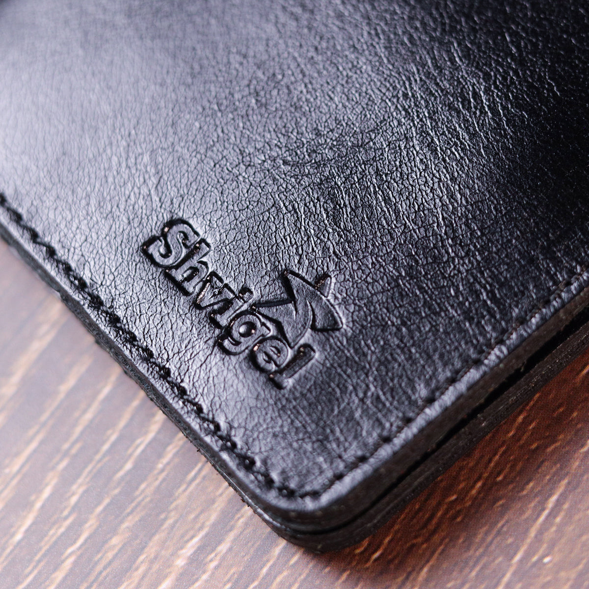 Men's Small Leather Wallet SHVIGEL 16606 Black Genuine Leather Quality Craftsmanship