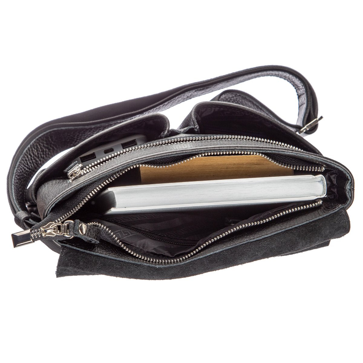Genuine Leather Bag SHVIGEL 11157 Black - Stylish and Durable Ukrainian Design