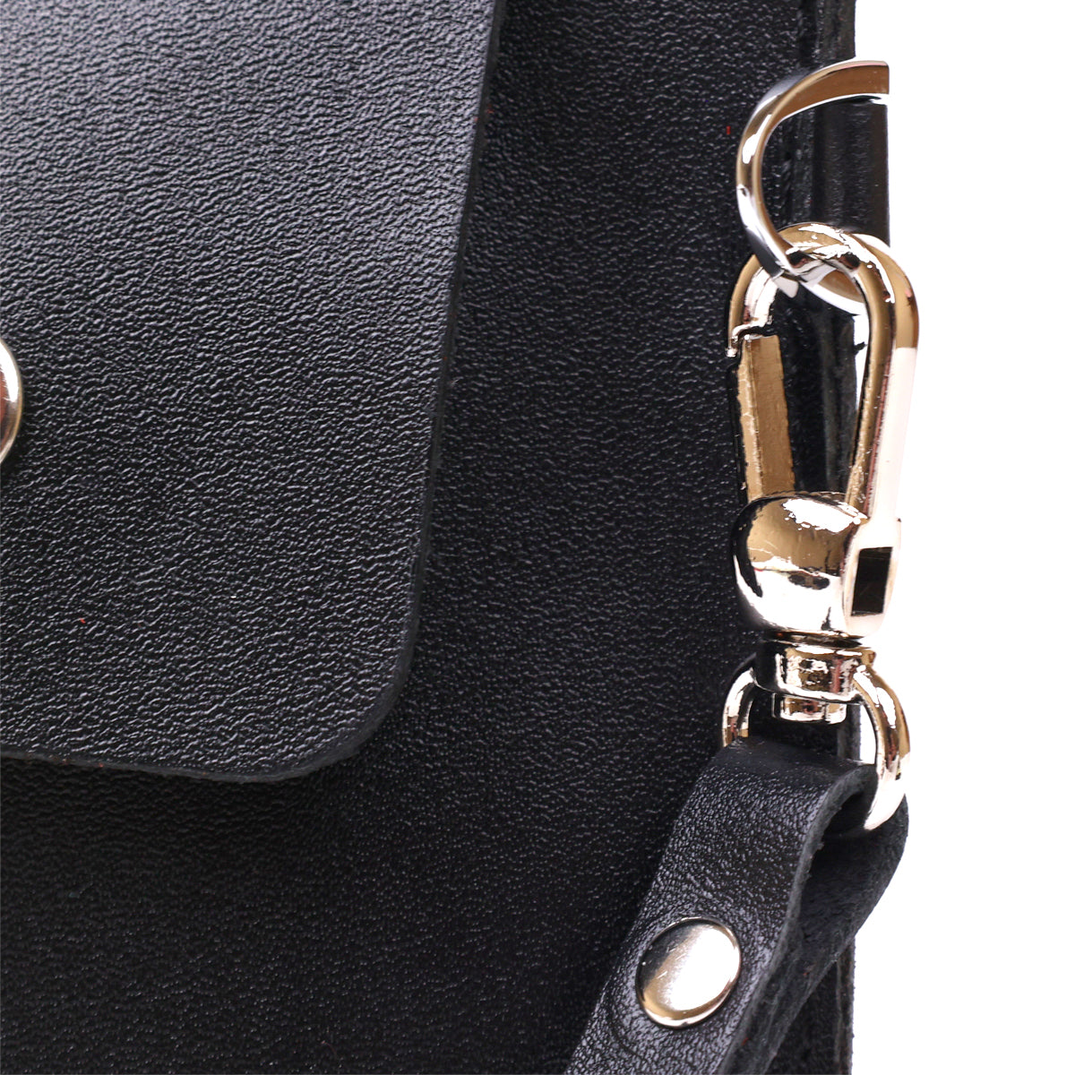 Unisex Leather Travel Cosmetic Bag SHVIGEL 16420 Black Natural Leather, Ukraine