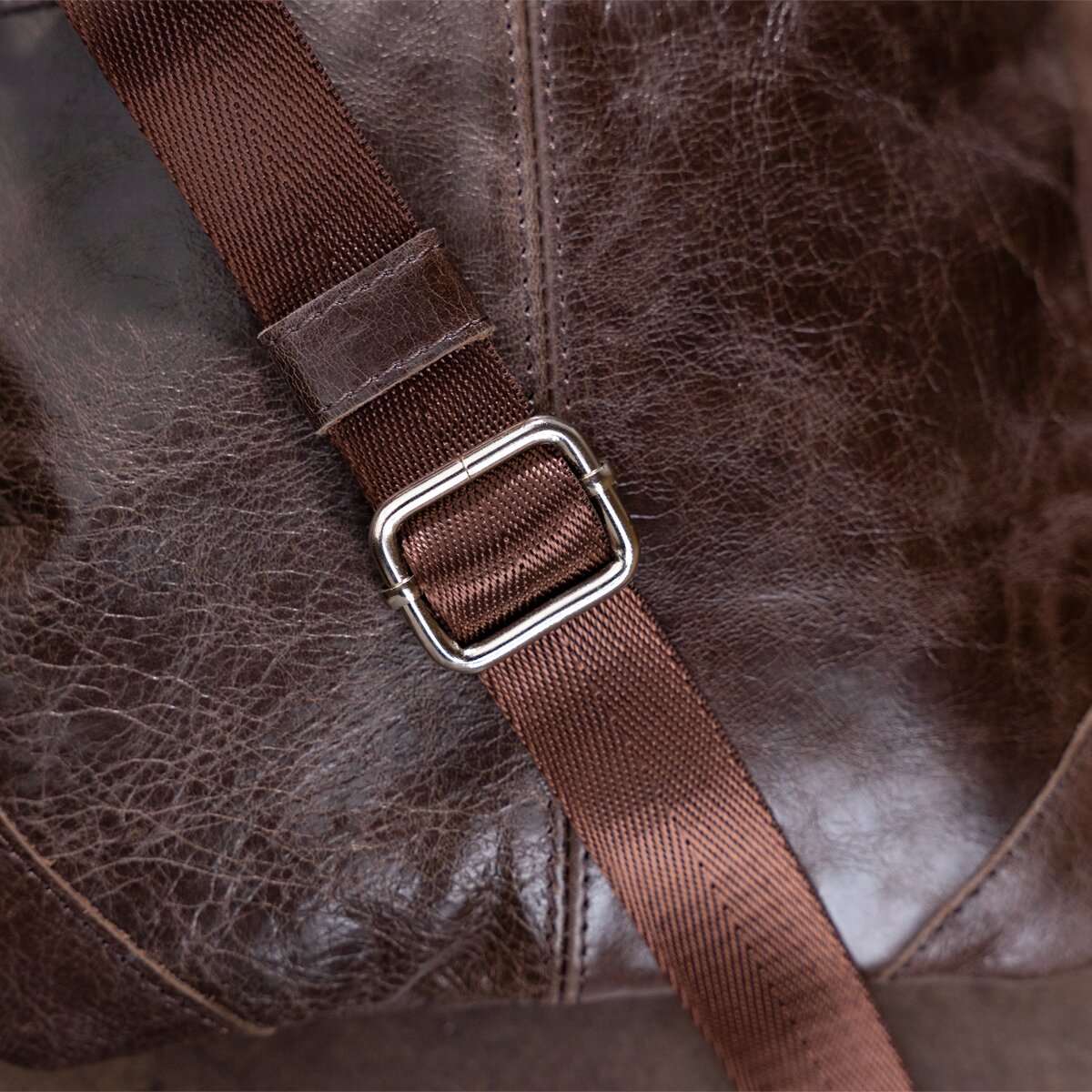 Leather Bag SHVIGEL 11136 Made in Ukraine Brown Genuine Leather Fashion Accessory