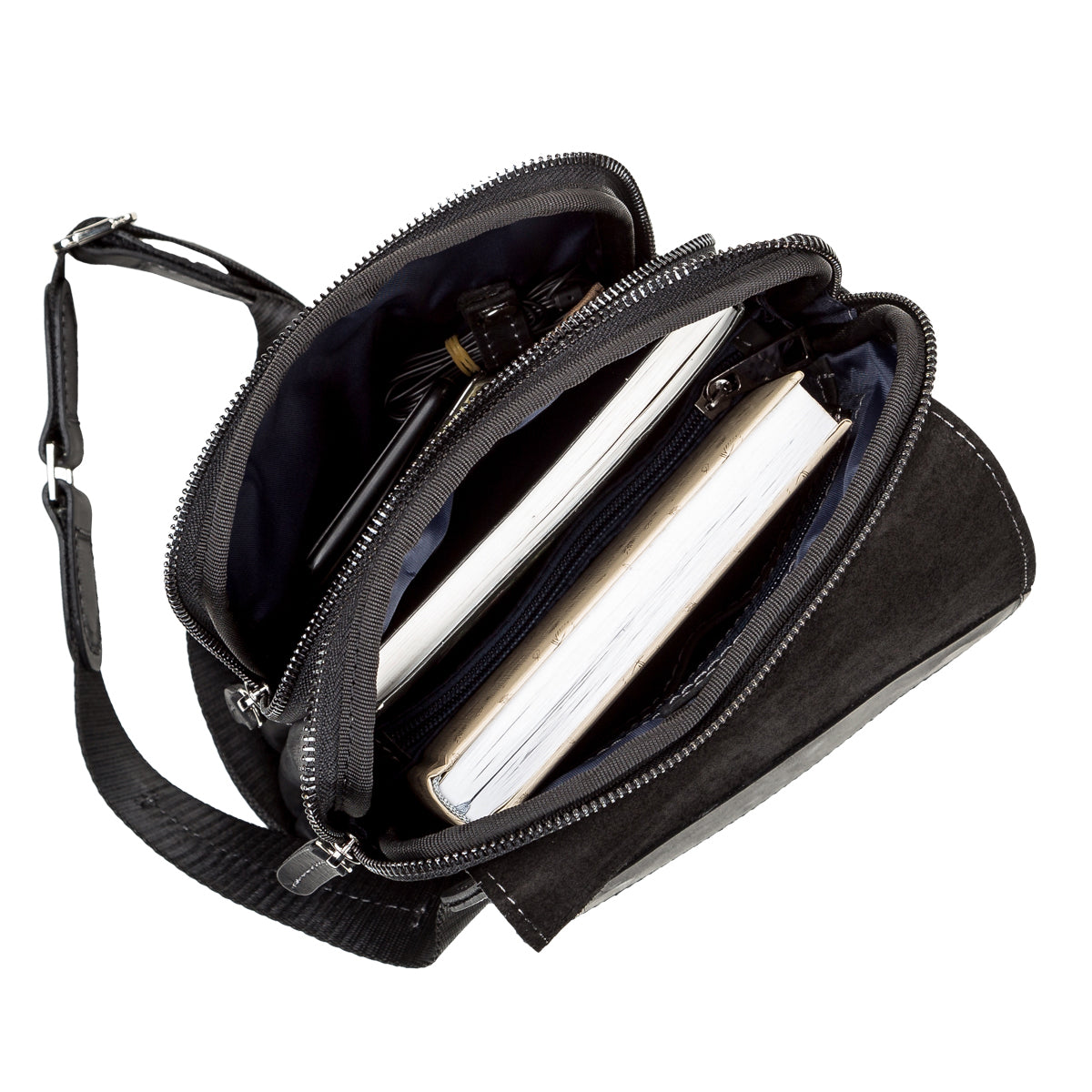 Men's Leather Bag SHVIGEL 11092 Black Genuine Leather from Ukraine, Stylish and Durable