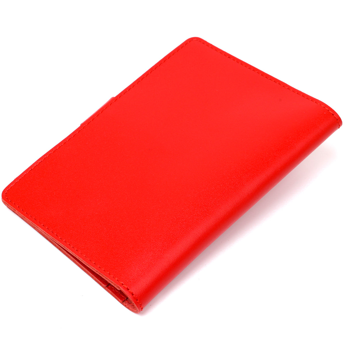 Practical Leather Travel Case SHVIGEL 16524 Red Made in Ukraine Genuine Leather