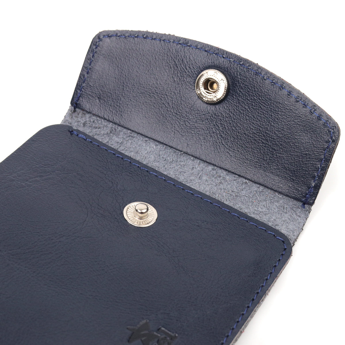 Comfortable SHVIGEL Wallet 16622 Genuine Leather Blue - Made in Ukraine