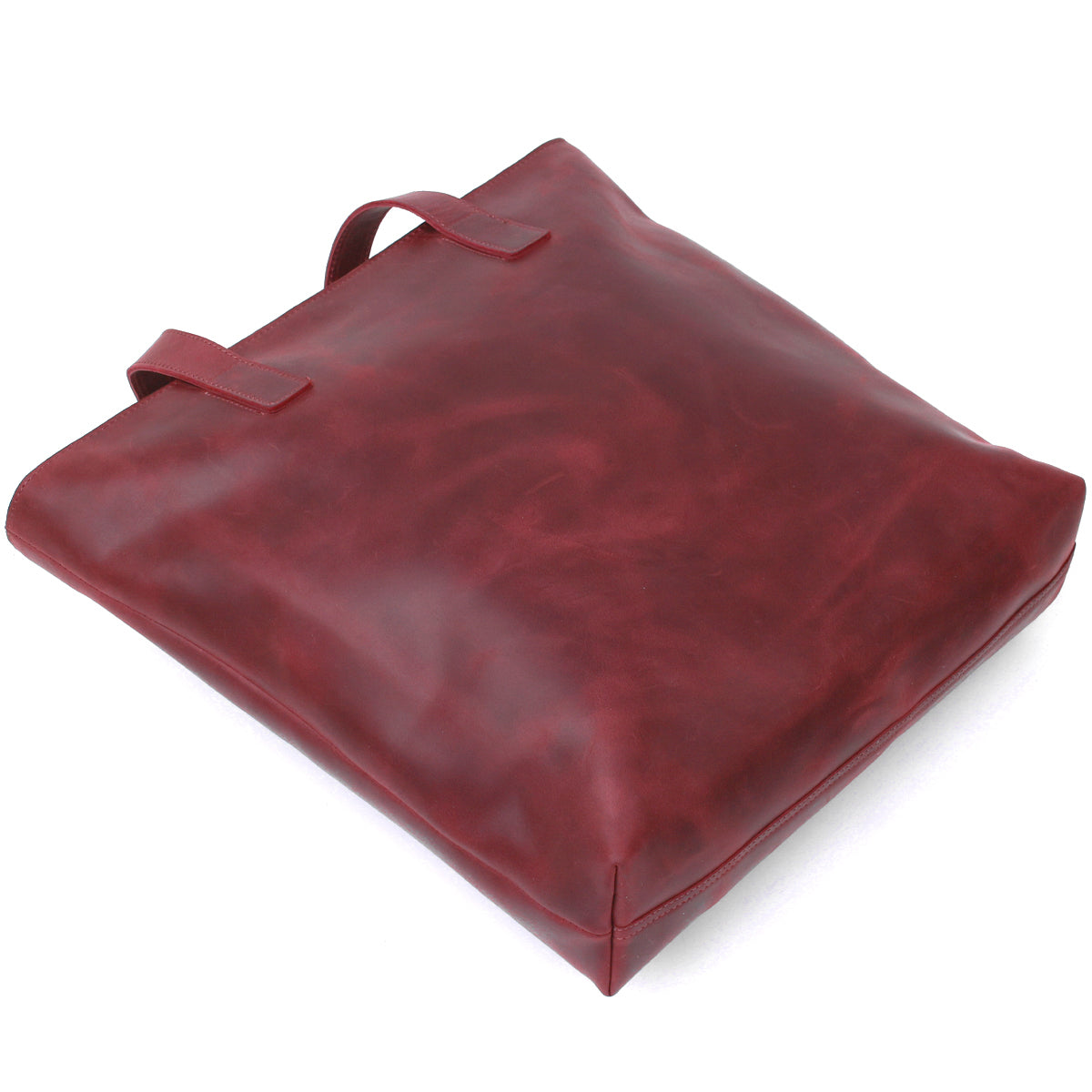 Vintage Women's Shopper Bag SHVIGEL 16350 Burgundy - Genuine Leather from Ukraine