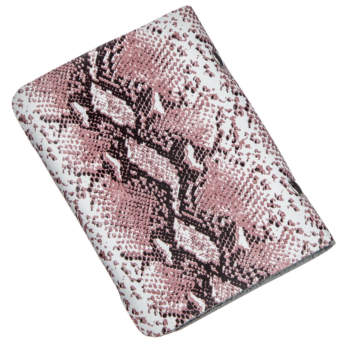 Vertical Business Card Holder SHVIGEL 19085 Multicolor Genuine Leather for Business Cards