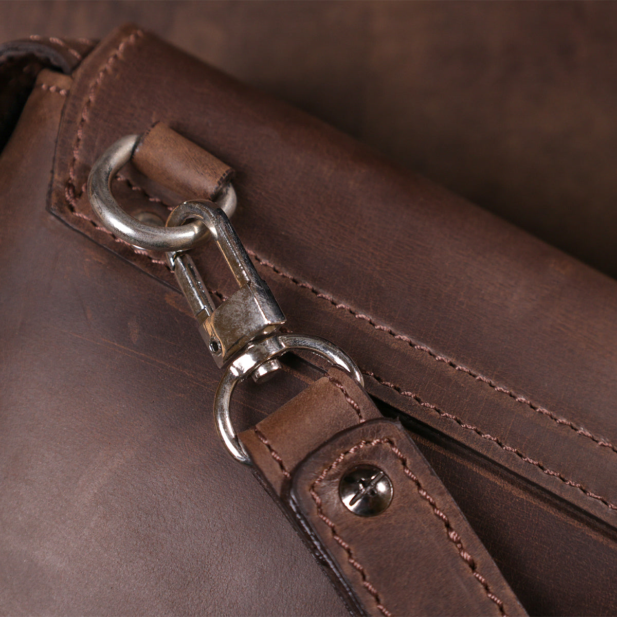 Men's Leather Clutch SHVIGEL 11085 Brown Natural Leather High-Quality Design
