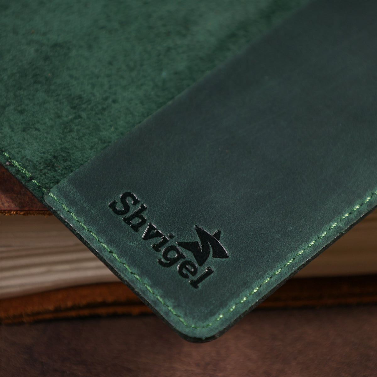 Genuine Leather Passport Cover SHVIGEL 16134 - High-Quality Ukrainian Design