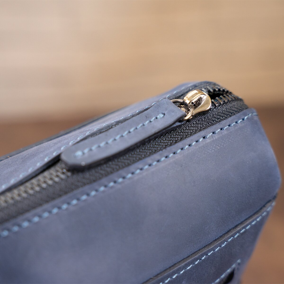 Business Men’s Leather Shoulder Bag SHVIGEL 11249 Blue Genuine Leather Design