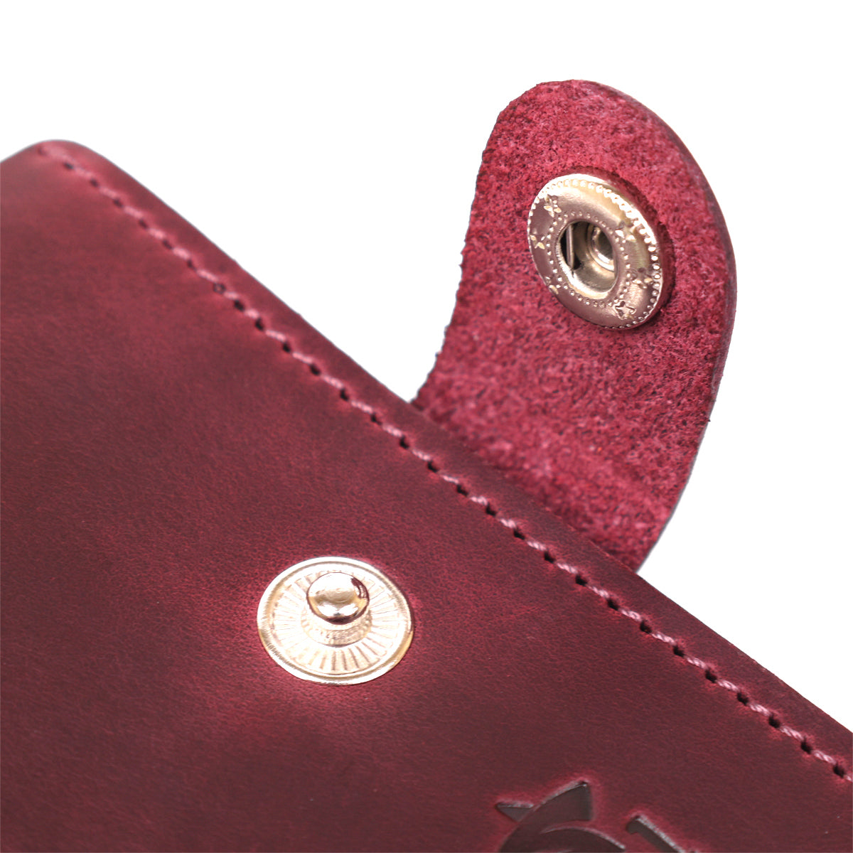 Vintage Women's Wallet SHVIGEL 16457 Burgundy Natural Leather Made in Ukraine