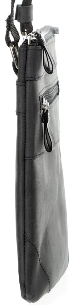 Leather Bag SHVIGEL 11024 Black Genuine Leather Handmade from Ukraine