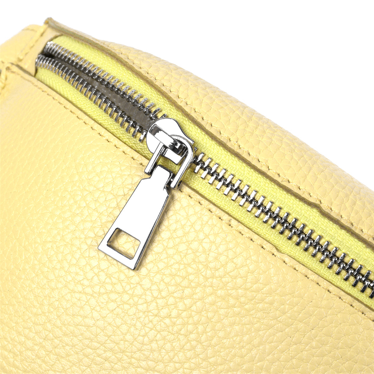 Women's Shoulder Bag SHVIGEL 16378 Natural Leather Lemon Color Stylish Design