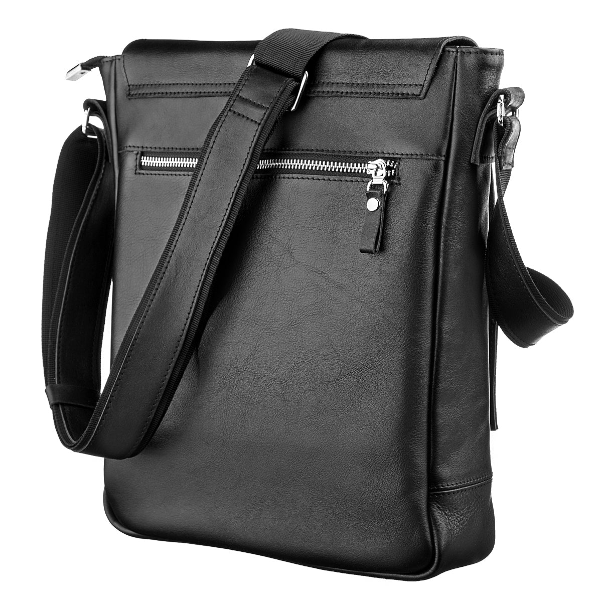 Leather Handbag SHVIGEL 11079 Black Made in Ukraine | Genuine Leather Quality