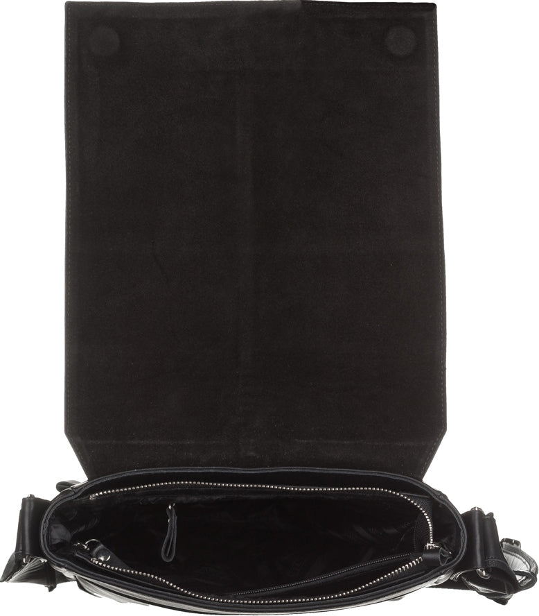 SHVIGEL Genuine Leather Bag 00859 Black - Stylish Ukrainian Design and Premium Quality