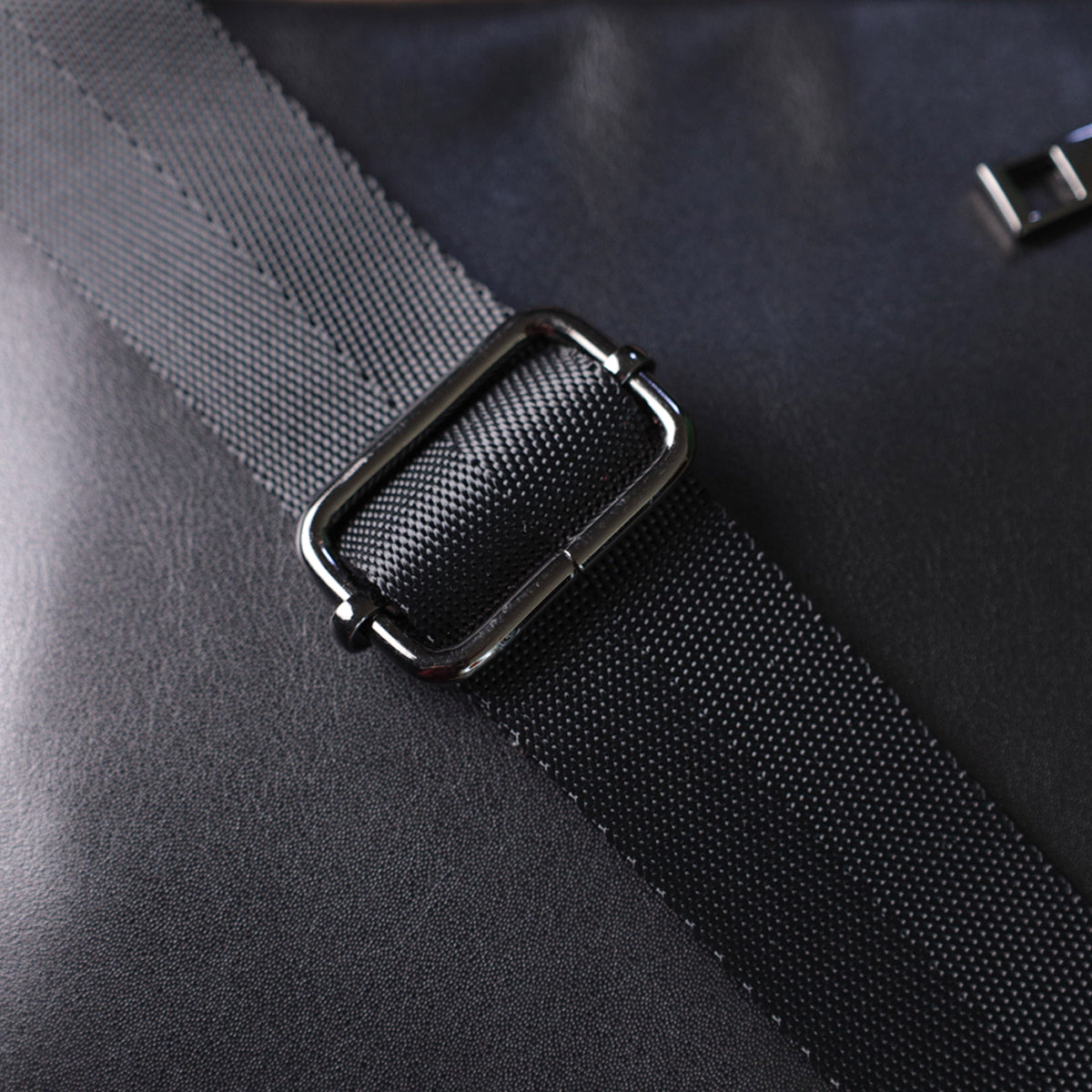 Classic Men's Messenger Bag by SHVIGEL, Model 22846, Glossy Black Natural Leather