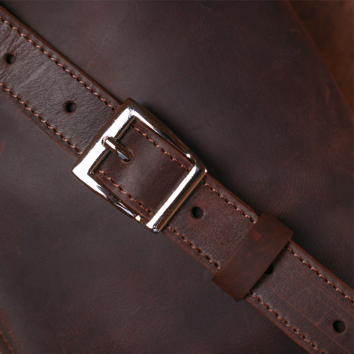 Matte Women's Belt Bag SHVIGEL 16395 Brown Genuine Leather Durable Design