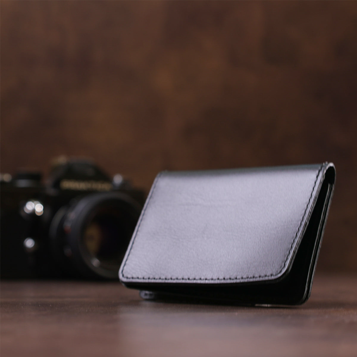 Leather Auto Document Holder with 3 Slots SHVIGEL 13966 Black for Drivers - Ukrainian Craftsmanship