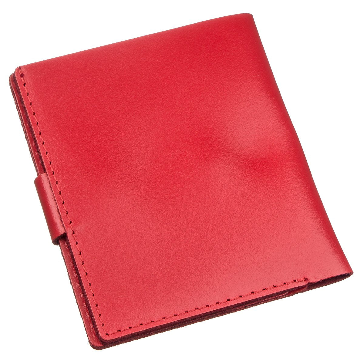 Vertical Women's Leather Wallet with Coin Pocket SHVIGEL 16219 Red - Ukraine Made, Genuine Leather