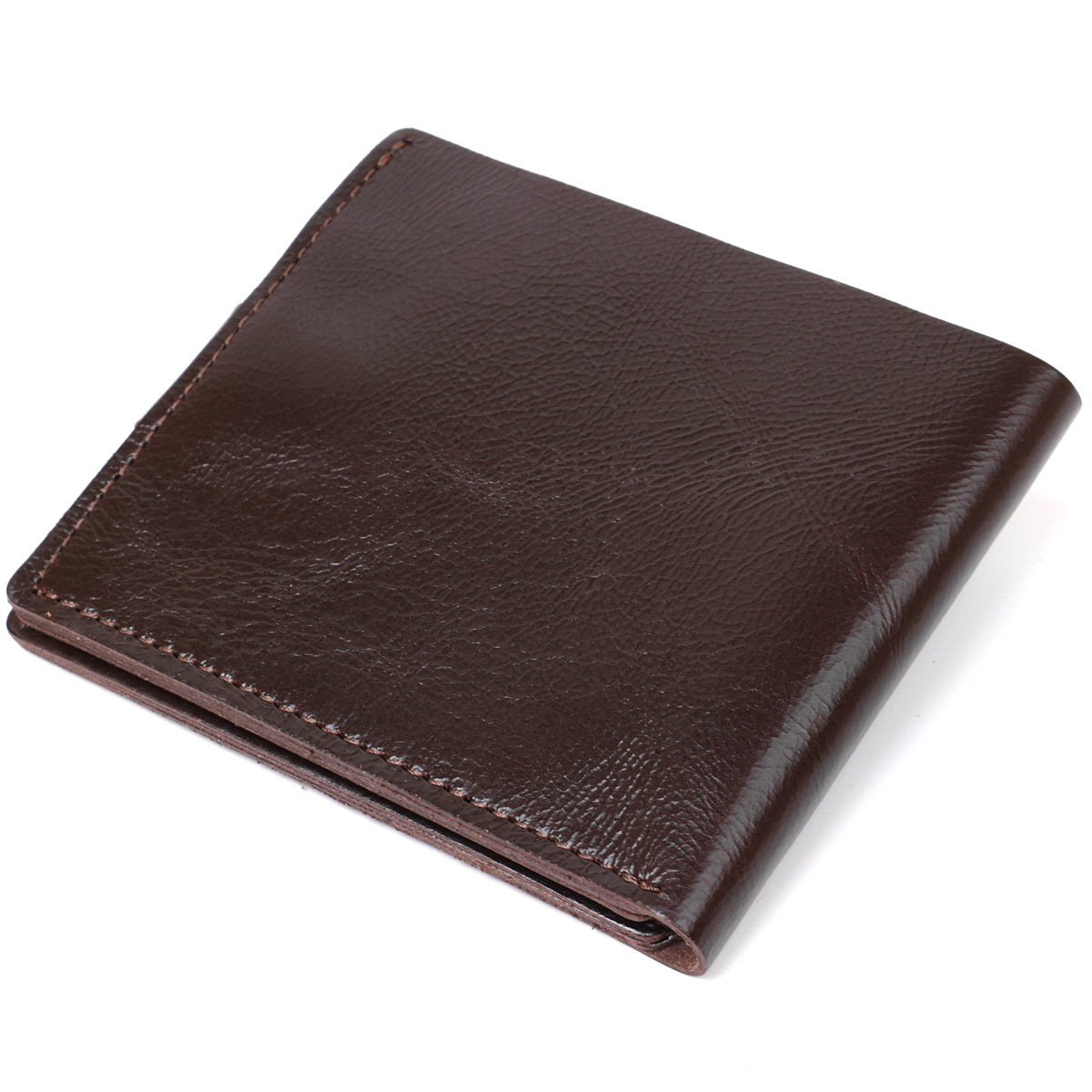 Universal Men's Wallet SHVIGEL 16464 Brown Genuine Leather from Ukraine