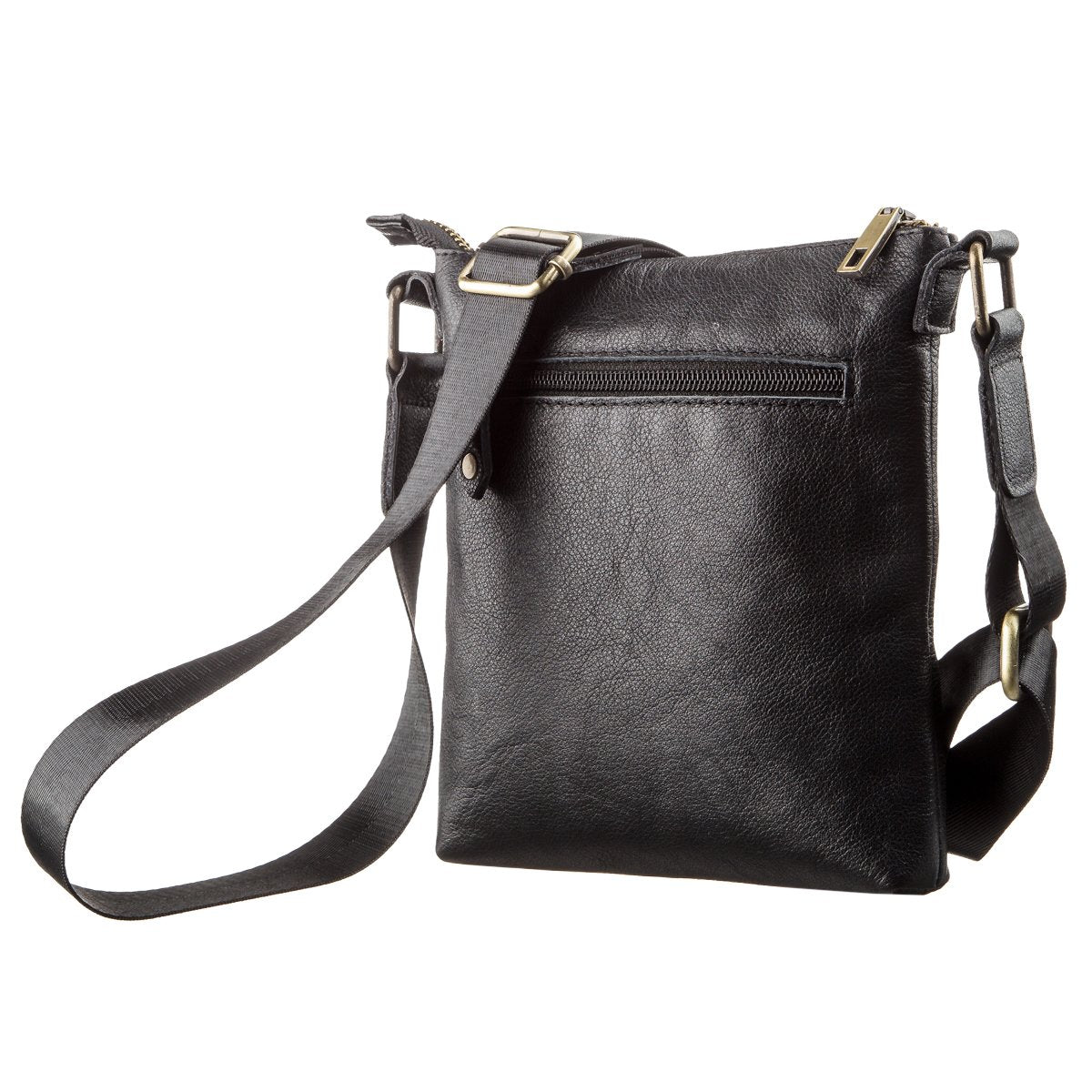 Men's Leather Tablet Case SHVIGEL 19115 Black Natural Leather High-Quality Design
