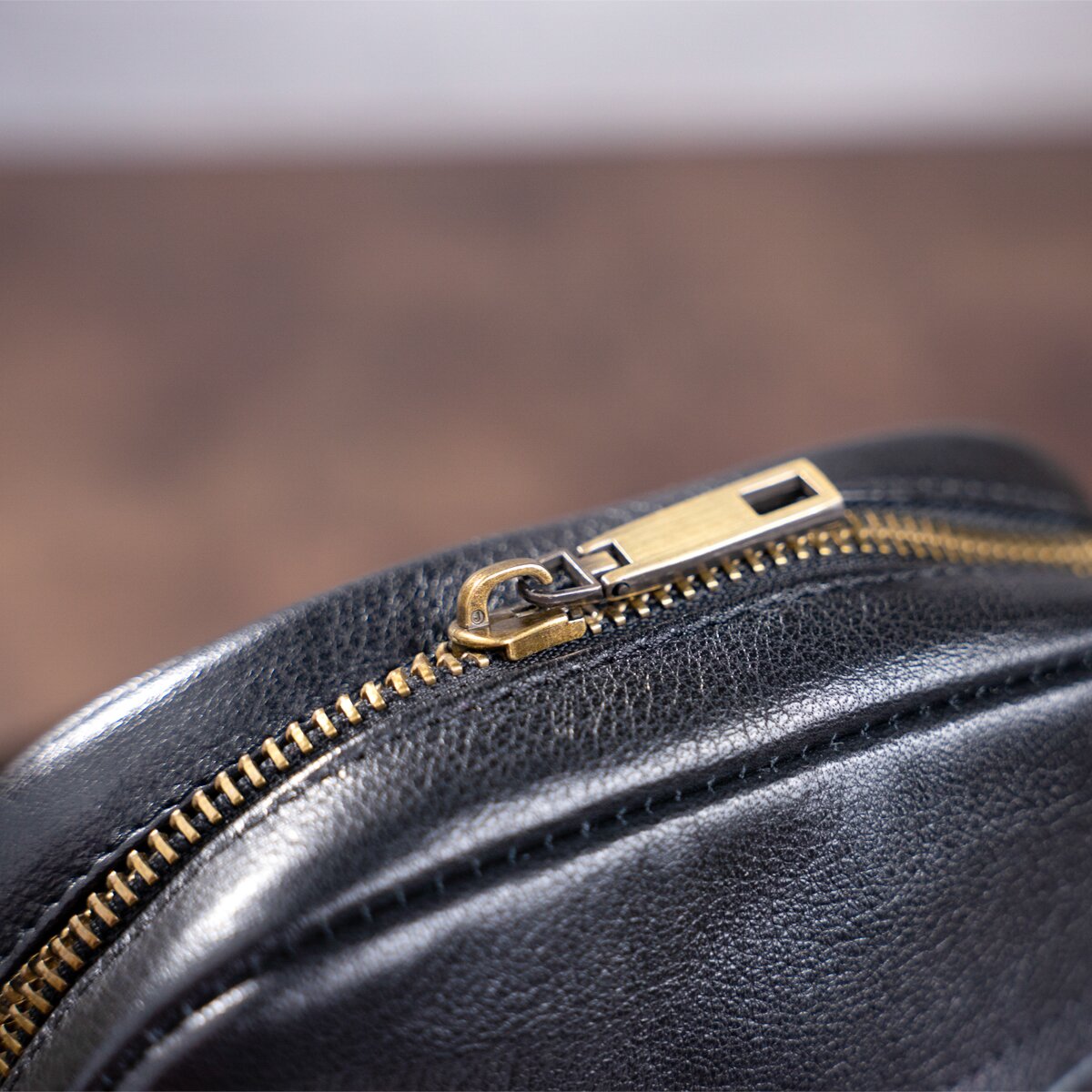 Men's Leather Bag SHVIGEL 19102 Black Natural Leather Stylish Design