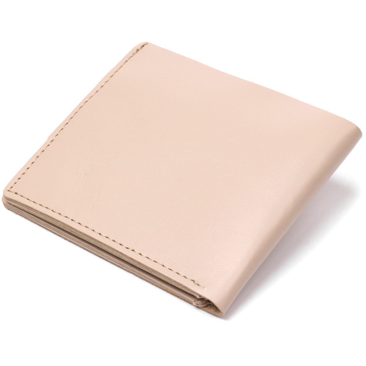 Stylish Leather Wallet SHVIGEL 16447 Beige Natural Leather Made in Ukraine